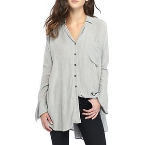 Free People Magic Breeze Button Down Top